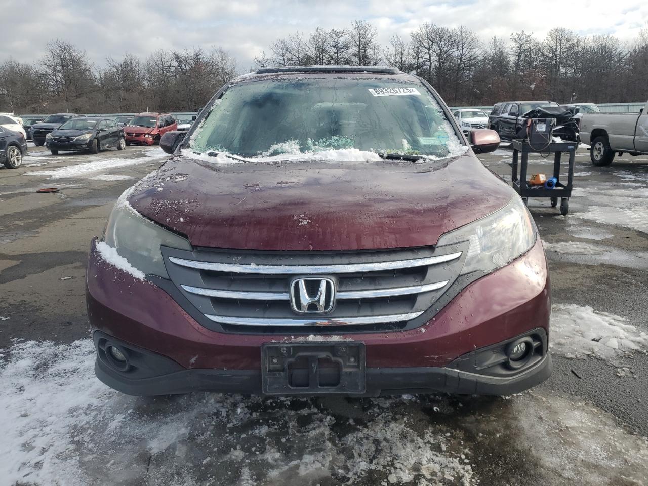 2013 Honda CR-V VIN 5J6RM4H57DL040254 Copart auction photo, front end / undercarriage damage thumbnail 5