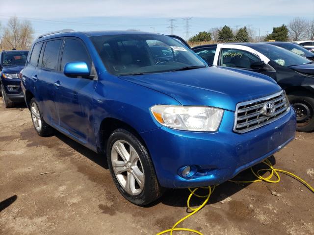 2008 Toyota Highlander VIN JTEES42A382071301 Copart auction photo, front end / side damage thumbnail 4