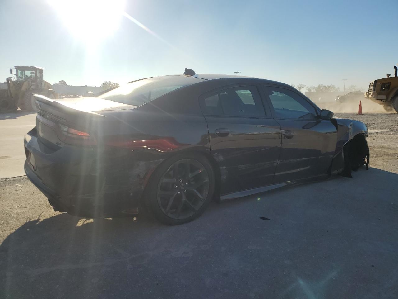 2021 Dodge Charger VIN 2C3CDXHG1MH611799 Copart auction photo, all over damage thumbnail 3