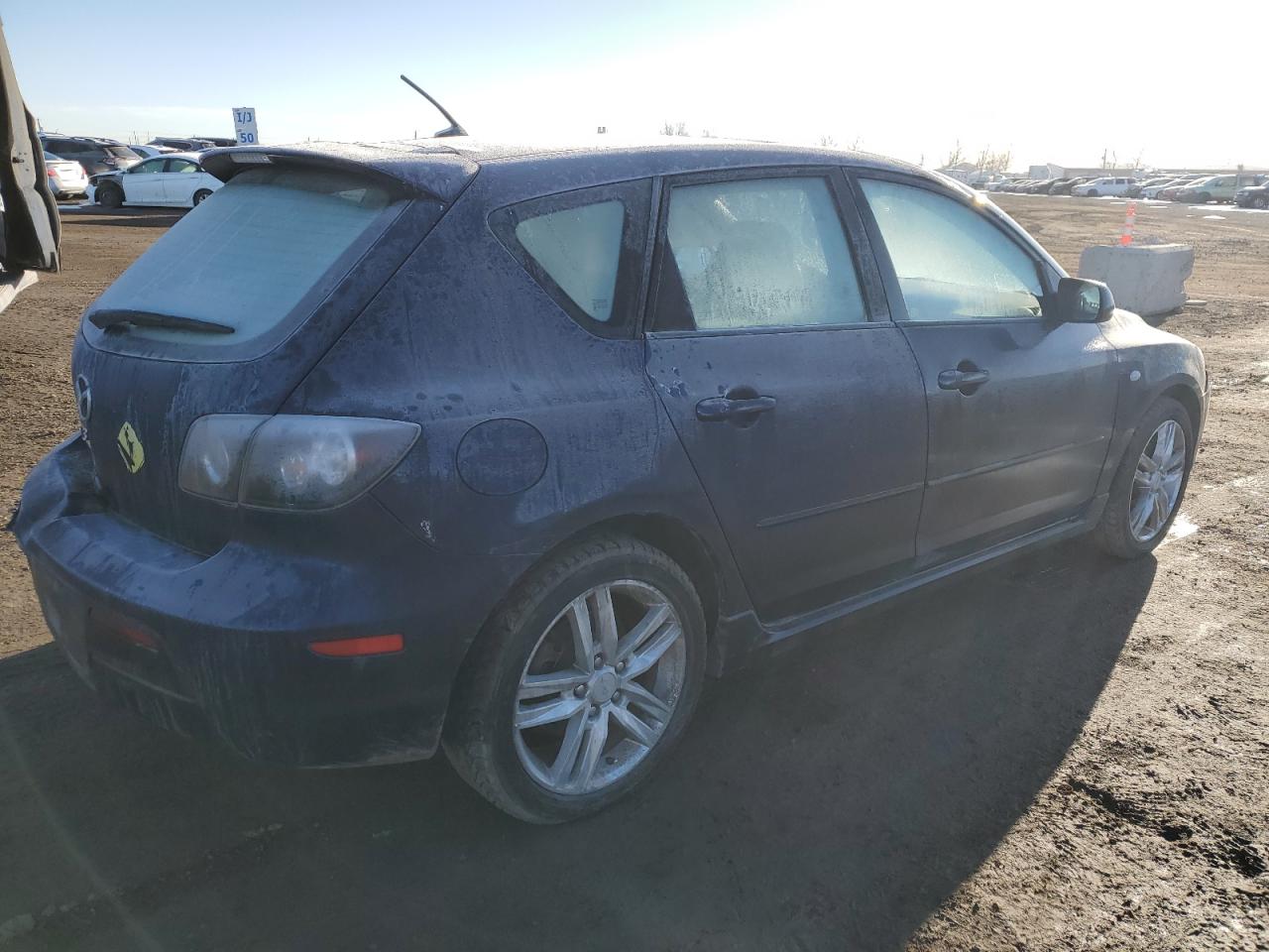 2009 Mazda 3 VIN JM1BK343891224133 Copart auction photo, rear end / hail damage thumbnail 3