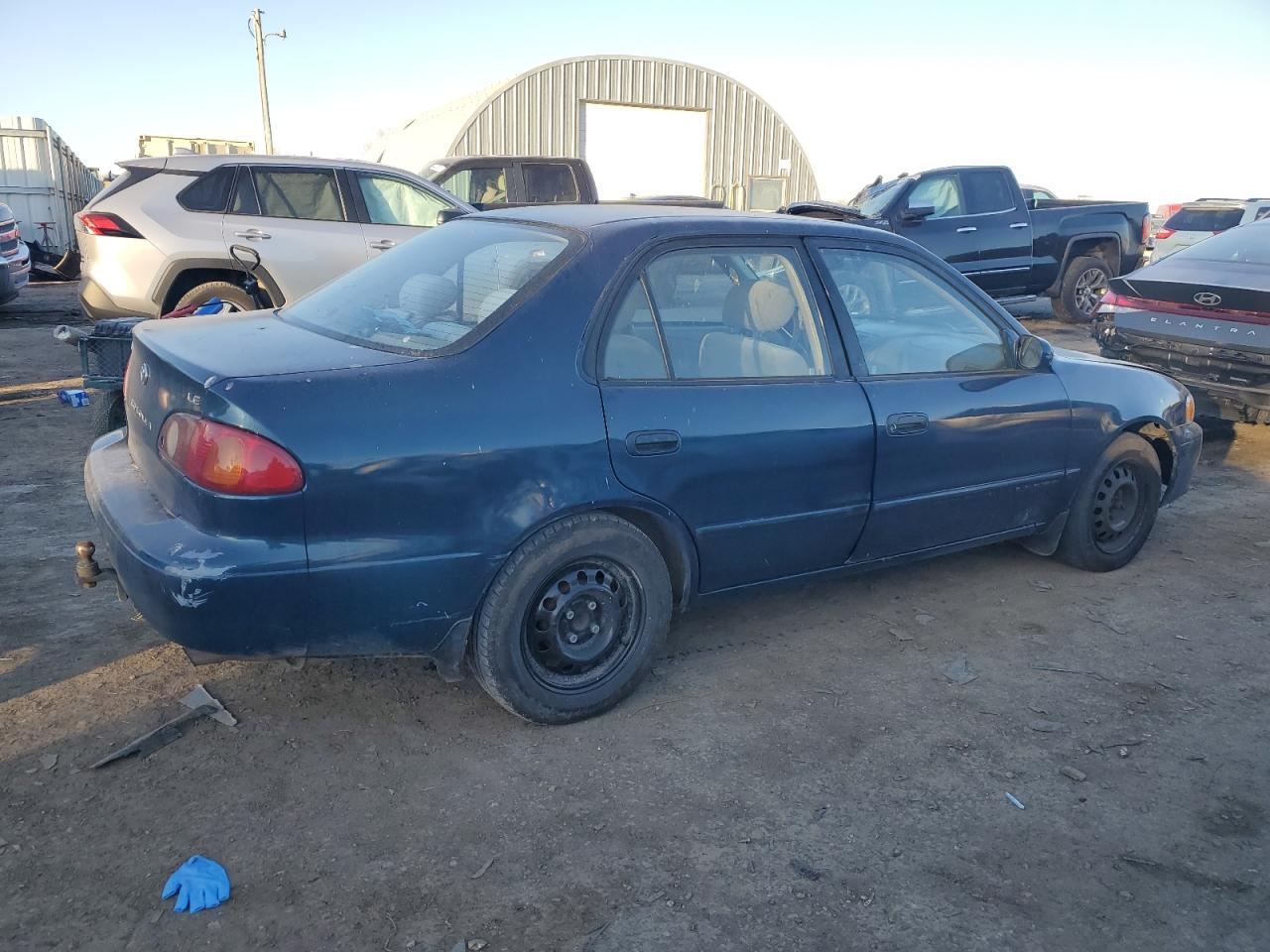 2002 Toyota Corolla VIN 2T1BR12E62C556609 Copart auction photo, side damage thumbnail 3