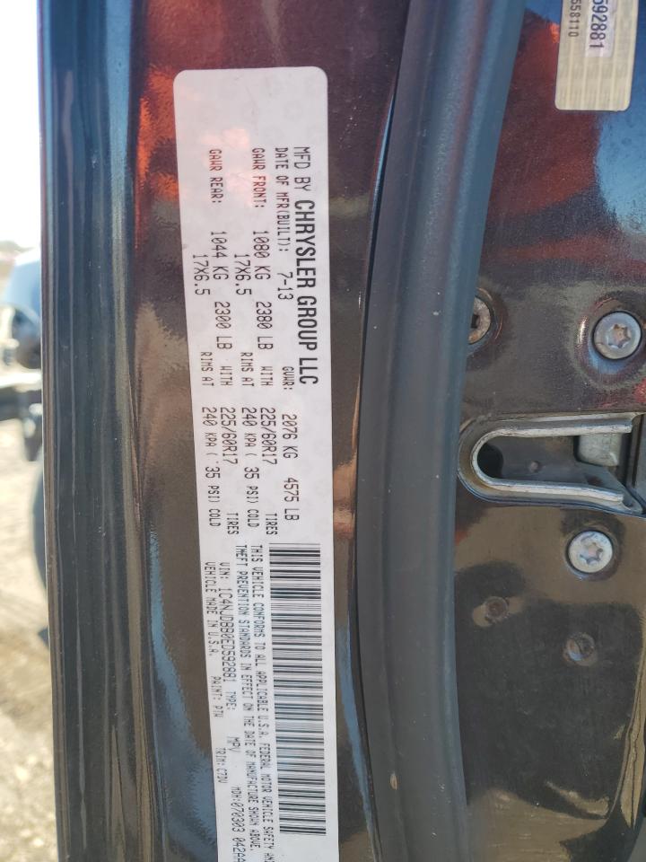 2014 Jeep Compass VIN 1C4NJDBB0ED592881 Copart auction photo, front end / side damage thumbnail 15