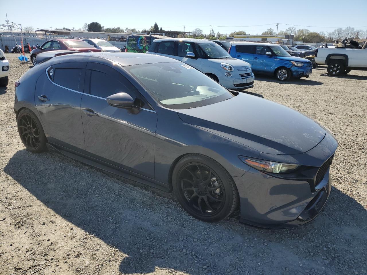 2022 Mazda 3 VIN JM1BPAML3N1501092 Copart auction photo, rear end / undercarriage damage thumbnail 4