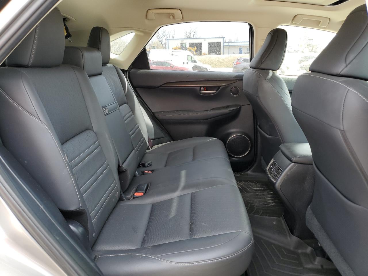 2016 Lexus NX VIN JTJBARBZ7G2074372 Copart auction photo, rear end damage thumbnail 11