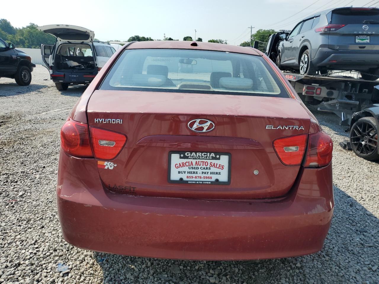 2008 Hyundai Elantra VIN KMHDU46D58U536742 Copart auction photo, front end / minor dent/scratches damage thumbnail 6