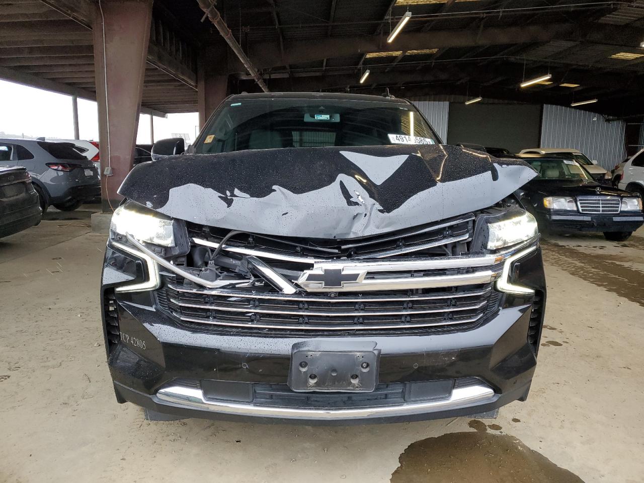 2023 Chevrolet Suburban VIN 1GNSKCKDXPR174868 Copart auction photo, front end / rear end damage thumbnail 5