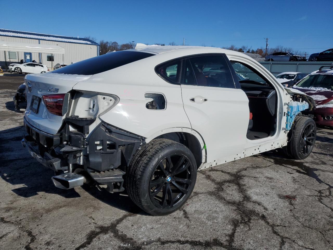 2018 BMW X6 VIN 5UXKU2C53J0Z61966 Copart auction photo, all over damage thumbnail 3
