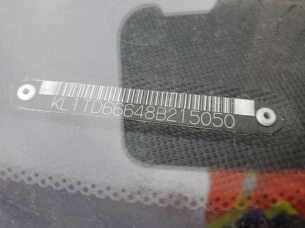 2008 Chevrolet Aveo VIN KL1TD66648B215050 Copart auction photo, rear end / side damage thumbnail 12