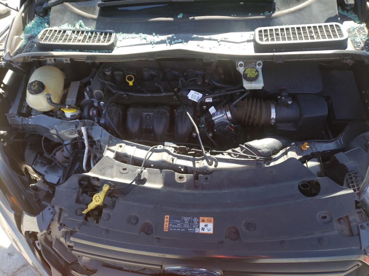 2018 Ford Escape VIN 1FMCU0F77JUB35326 Copart auction photo, front end / side damage thumbnail 12