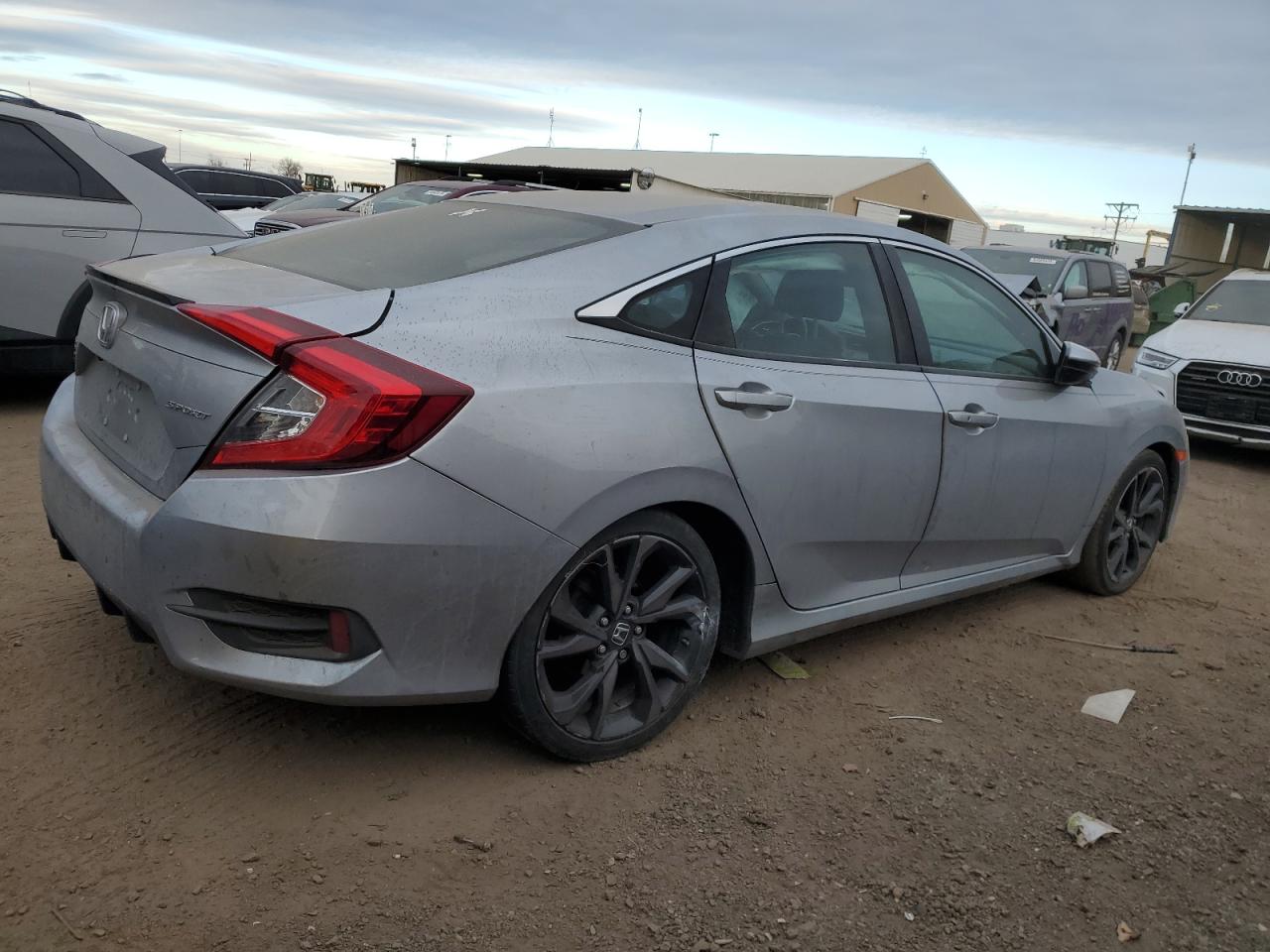 2019 Honda Civic VIN 19XFC2E80KE010839 Copart auction photo, side / mechanical damage thumbnail 3