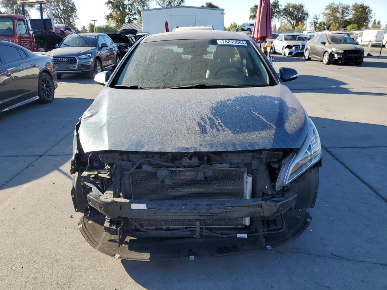 2015 Hyundai Sonata VIN 5NPE34AF4FH093611 Copart auction photo, front end damage thumbnail 5