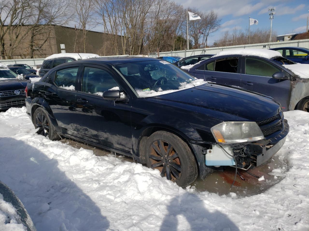 2014 Dodge Avenger VIN 1C3CDZCG7EN147333 Copart auction photo, front end damage thumbnail 4