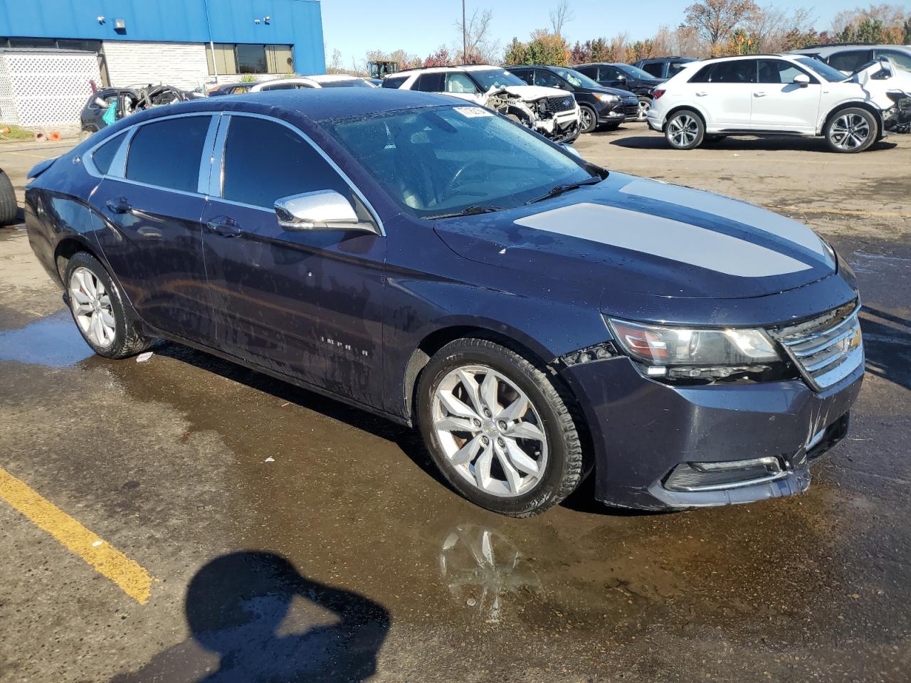 2016 Chevrolet Impala VIN 2G1115S30G9124445 Copart auction photo, front end / rear end damage thumbnail 4