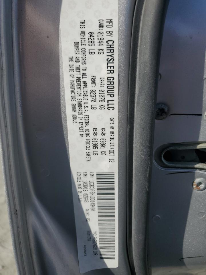 2013 Dodge Dart VIN 1C3CDFBH1DD149480 Copart auction photo, all over / undercarriage damage thumbnail 12