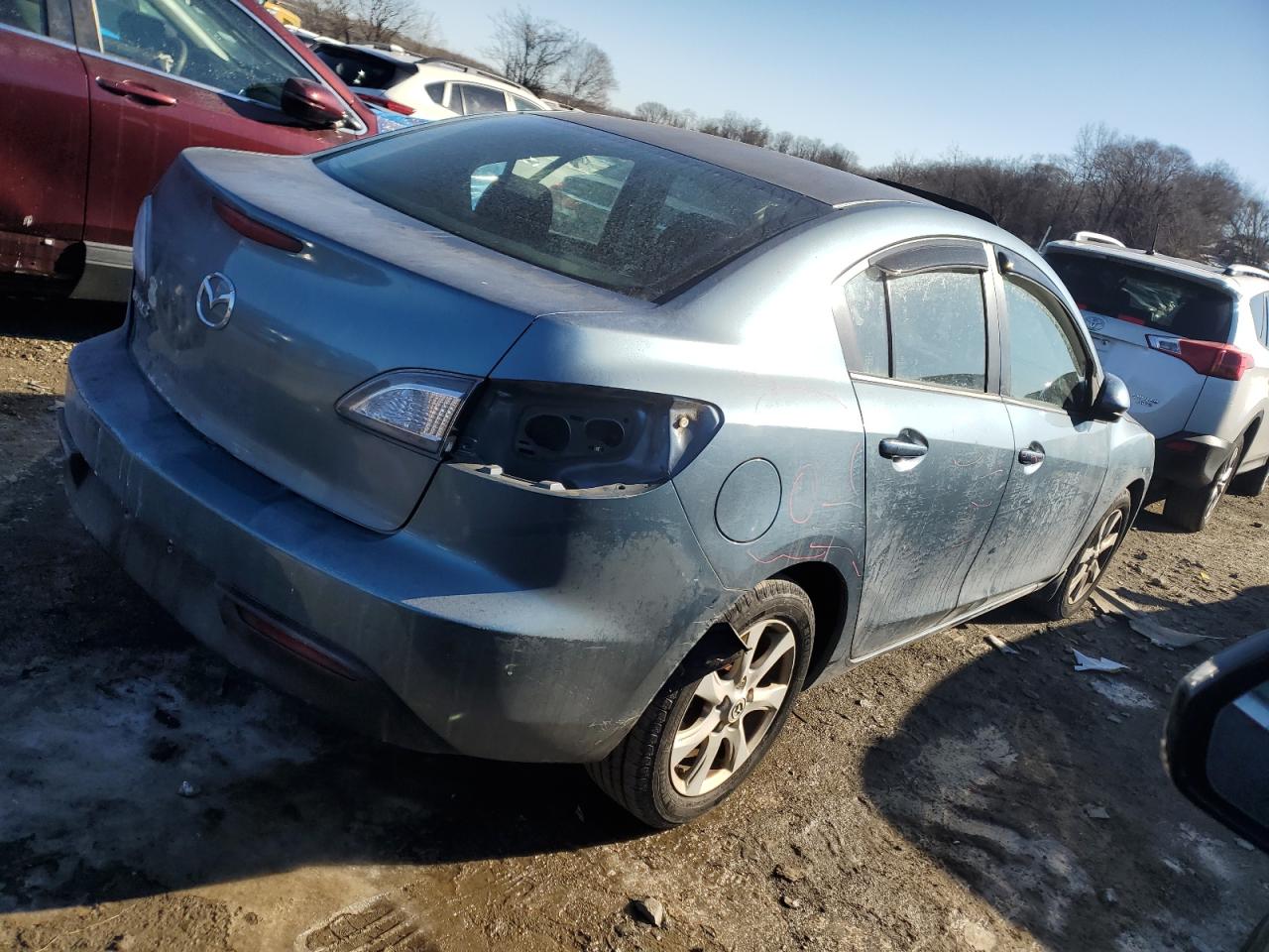 2010 Mazda 3 VIN JM1BL1SG4A1301396 Copart auction photo, rear end / side damage thumbnail 3