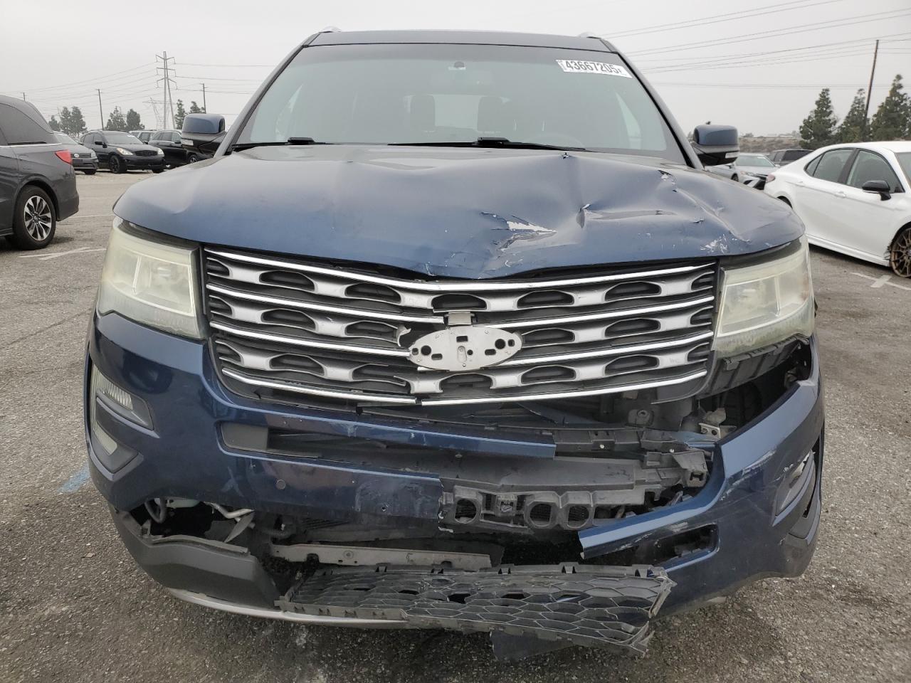 2016 Ford Explorer VIN 1FM5K7FHXGGC59243 Copart auction photo, front end damage thumbnail 5