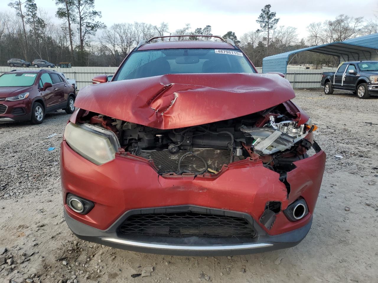 2015 Nissan Rogue VIN 5N1AT2MT3FC883493 Copart auction photo, front end / minor dent/scratches damage thumbnail 5