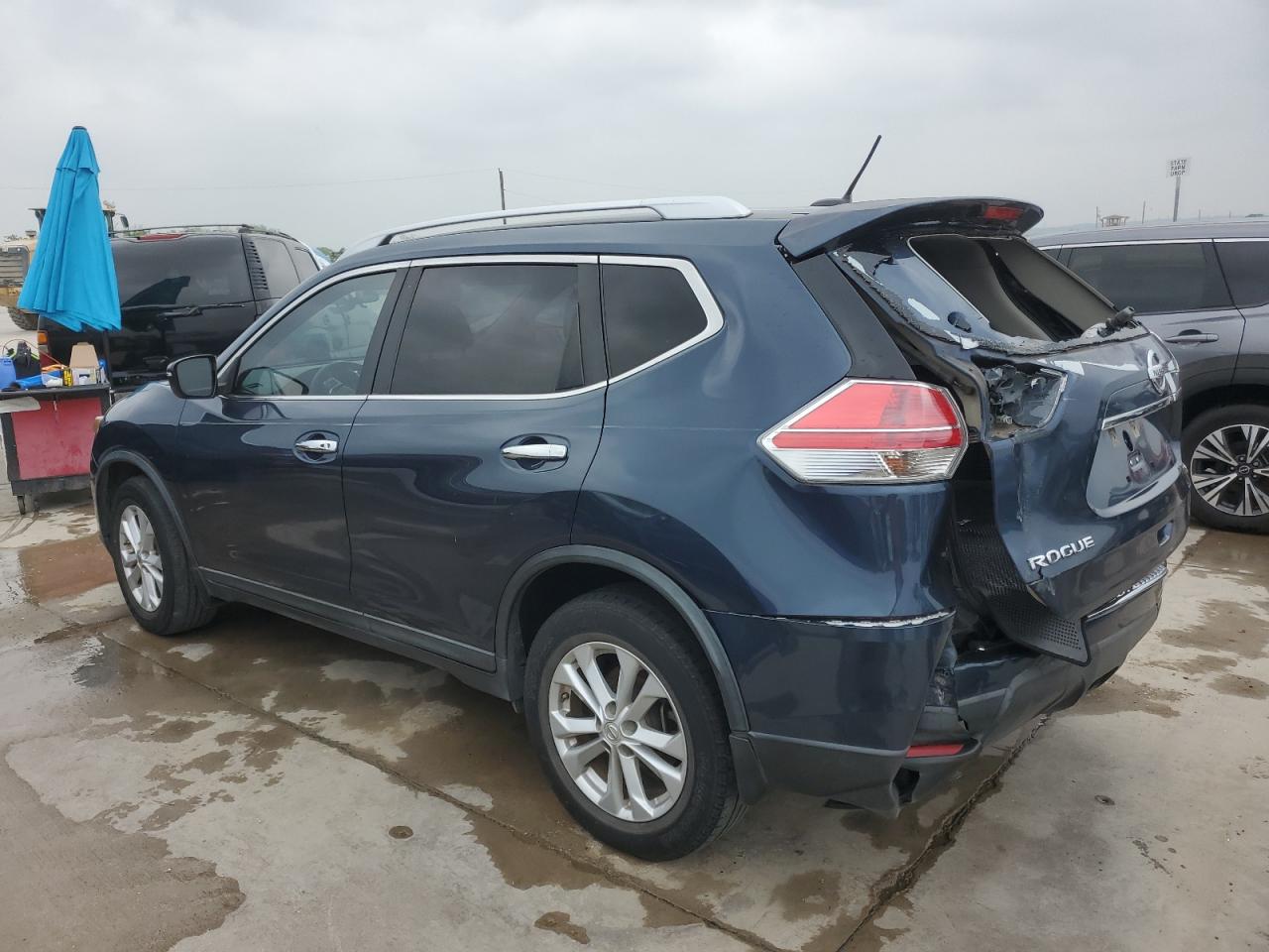 2016 Nissan Rogue VIN KNMAT2MT1GP596250 Copart auction photo, rear end damage thumbnail 2