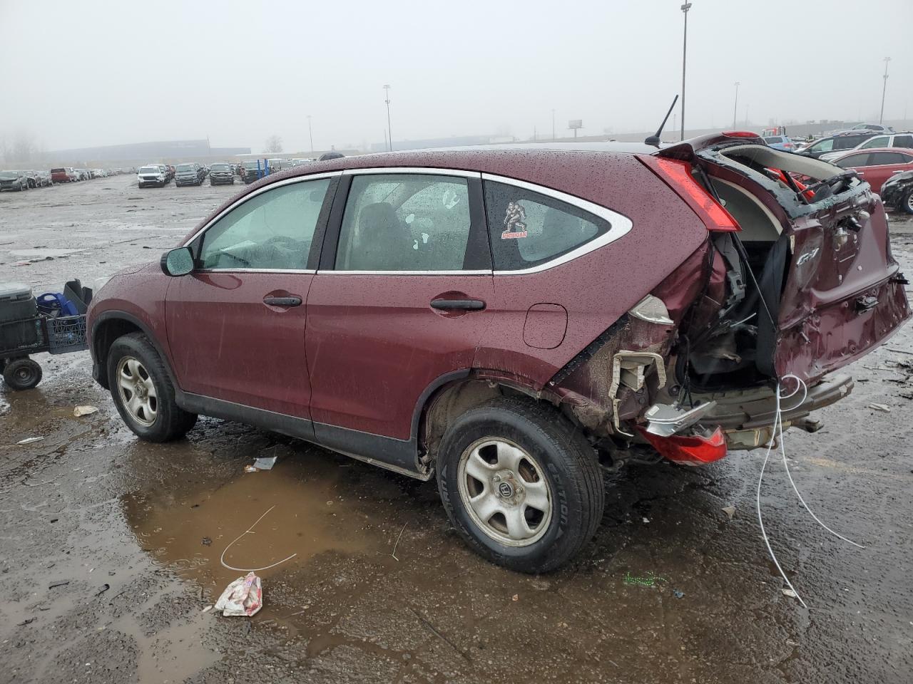 2015 Honda CR-V VIN 5J6RM4H35FL128575 Copart auction photo, rear end damage thumbnail 2
