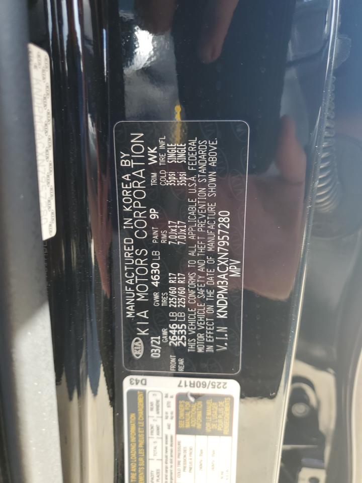 2022 KIA Sportage VIN KNDPM3ACXN7957280 Copart auction photo, water/flood damage thumbnail 14