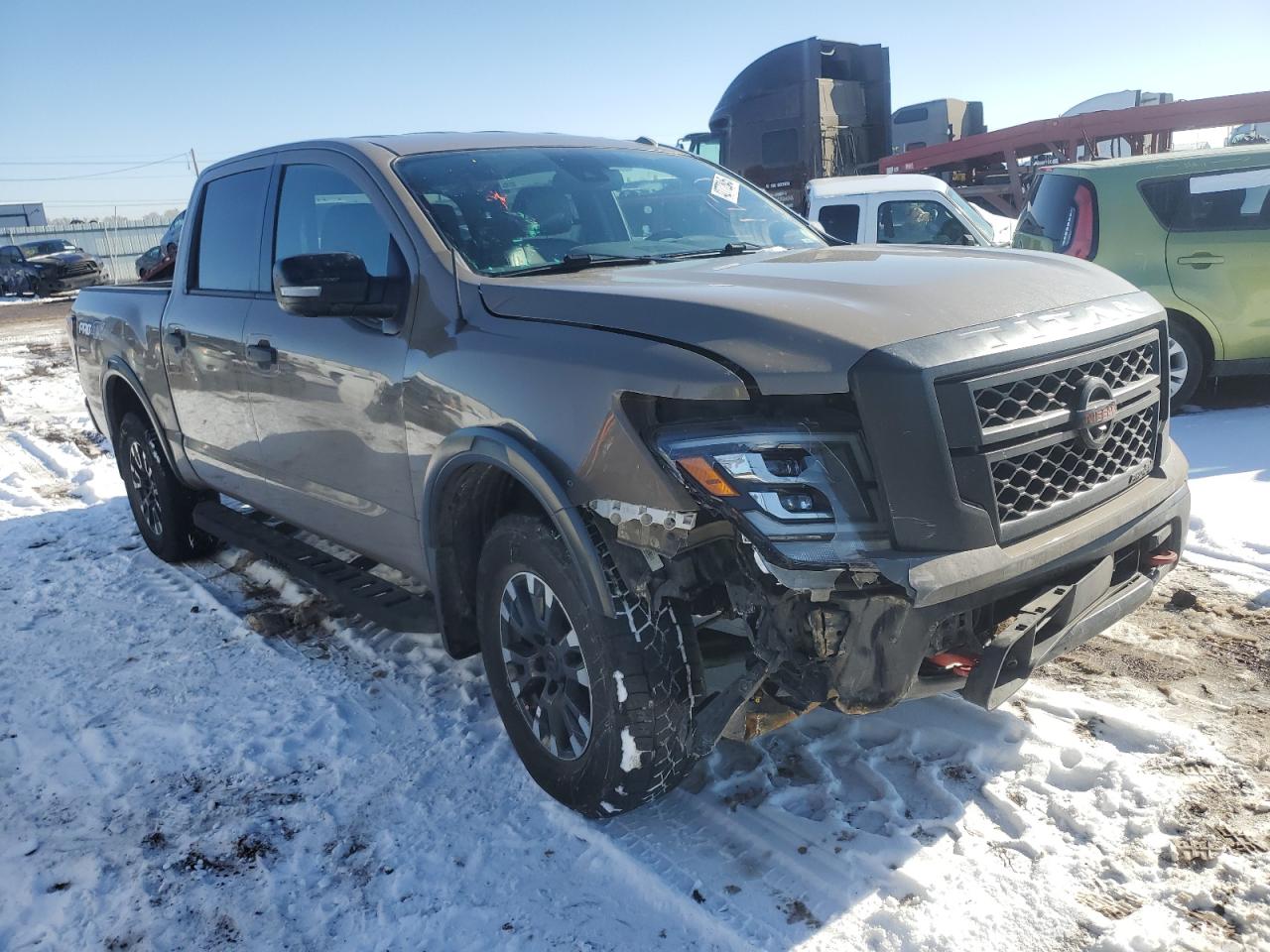 2020 Nissan Titan VIN 1N6AA1ED7LN500020 Copart auction photo, front end damage thumbnail 4