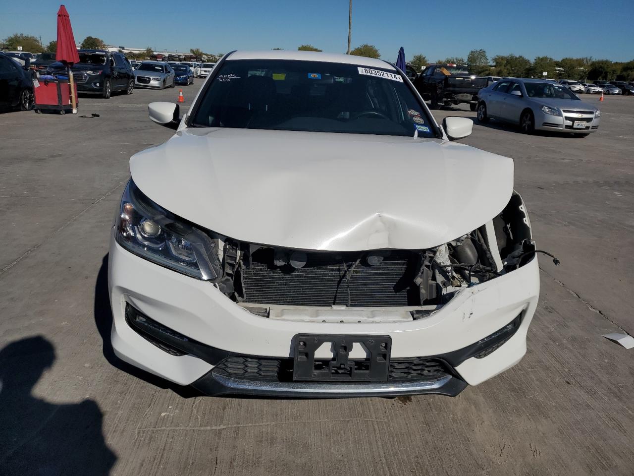 2017 Honda Accord VIN 1HGCR2F15HA276695 Copart auction photo, front end damage thumbnail 5