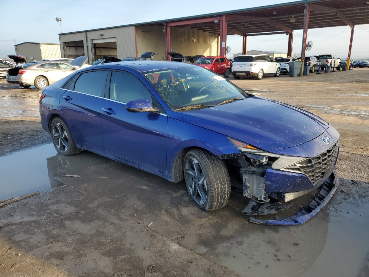 2021 Hyundai Elantra VIN 5NPLN4AGXMH030746 Copart auction photo, all over damage thumbnail 4