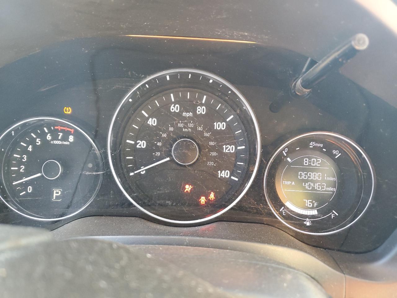 2019 Honda HR-V VIN 3CZRU5H32KG711909 Copart auction photo, side / front end damage thumbnail 9