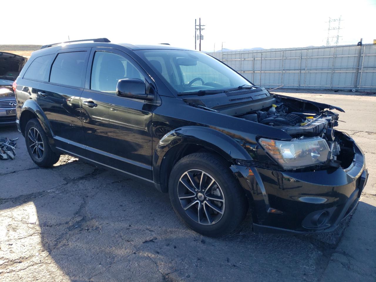 2018 Dodge Journey VIN 3C4PDCBG7JT509893 Copart auction photo, front end / hail damage thumbnail 4
