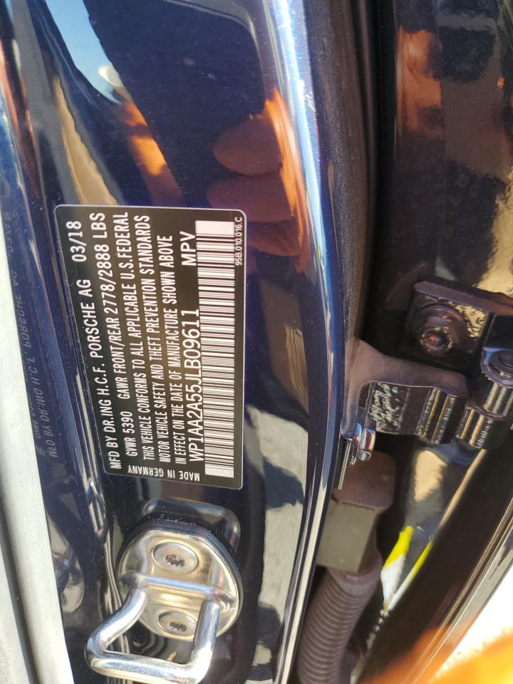 2018 Porsche Macan VIN WP1AA2A55JLB09611 Copart auction photo, rear end / side damage thumbnail 13