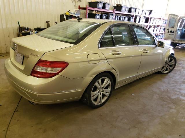2010 Mercedes-Benz C-klasse VIN WDDGF8BBXAF422565 Copart auction photo, front end damage thumbnail 3