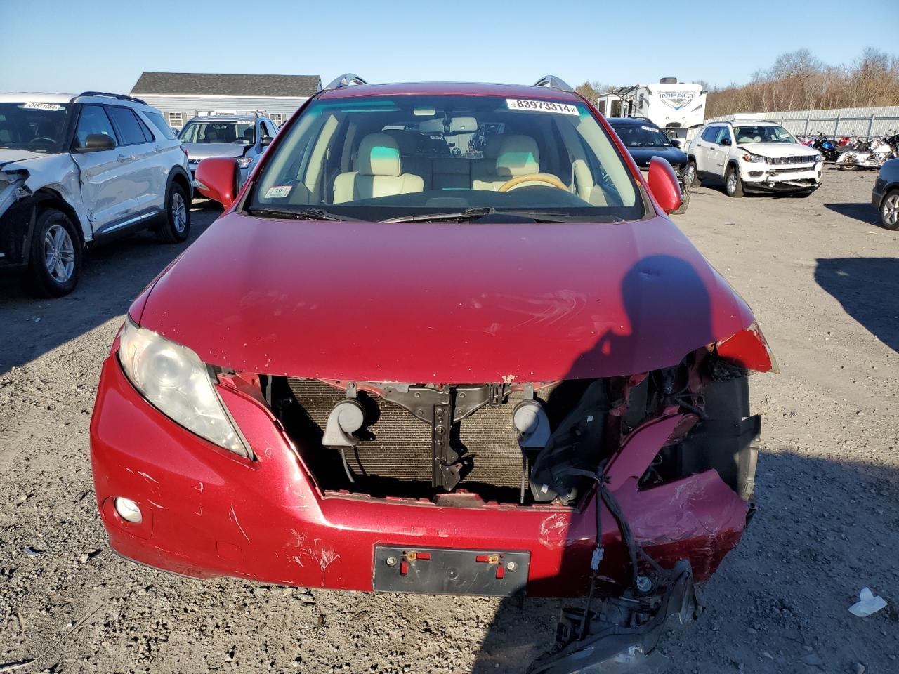 2012 Lexus RX VIN 2T2BK1BA8CC133416 Copart auction photo, front end / rear end damage thumbnail 5