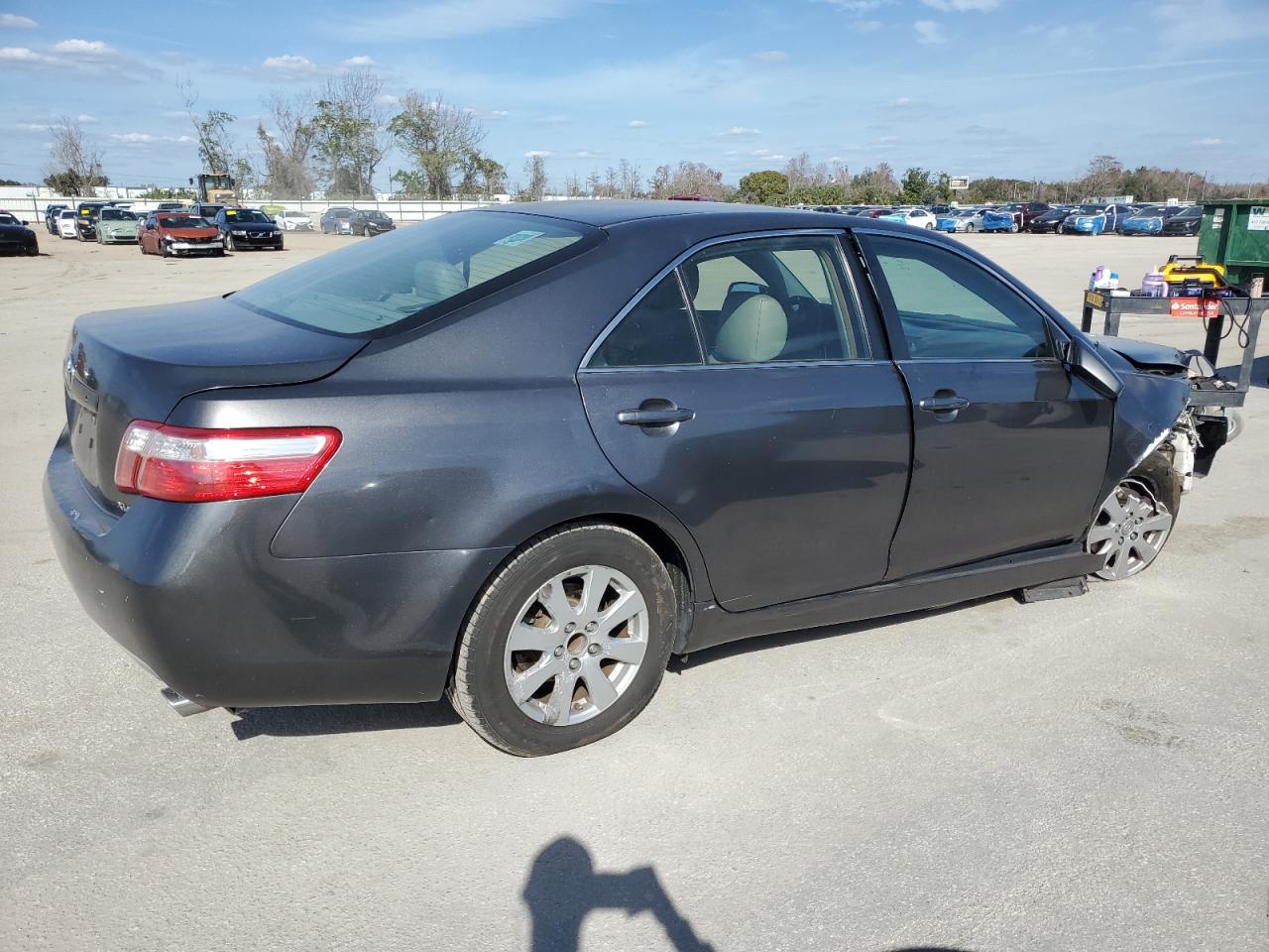 2007 Toyota Camry VIN JTNBE46K573111206 Copart auction photo, front end / side damage thumbnail 3