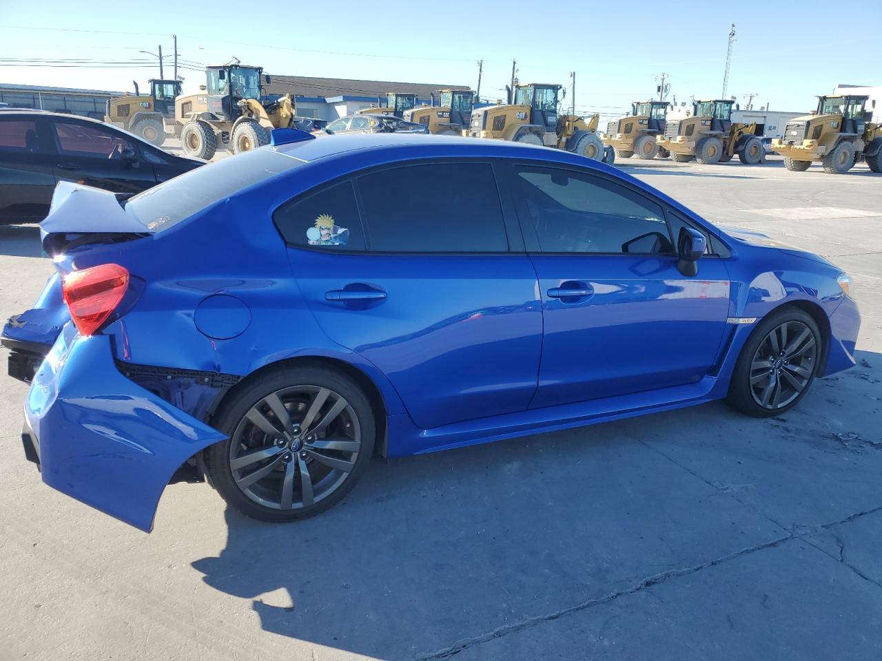 2015 Subaru WRX VIN JF1VA1A66F9834814 Copart auction photo, rear end damage thumbnail 3