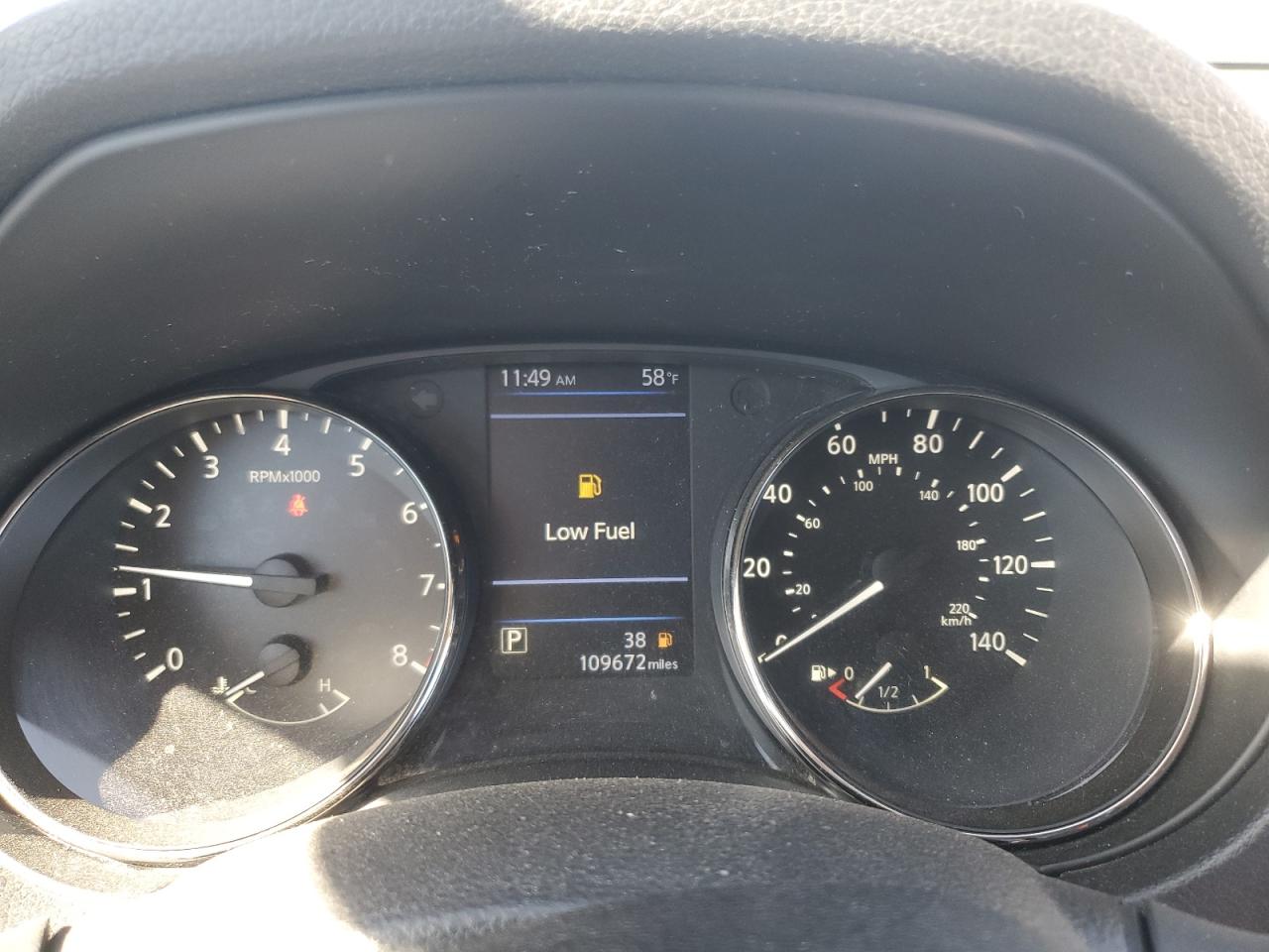 2019 Nissan Rogue VIN KNMAT2MV5KP545585 Copart auction photo, side / front end damage thumbnail 9