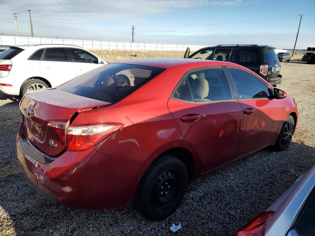 2017 Toyota Corolla VIN 5YFBURHE9HP643756 Copart auction photo, rear end damage thumbnail 3