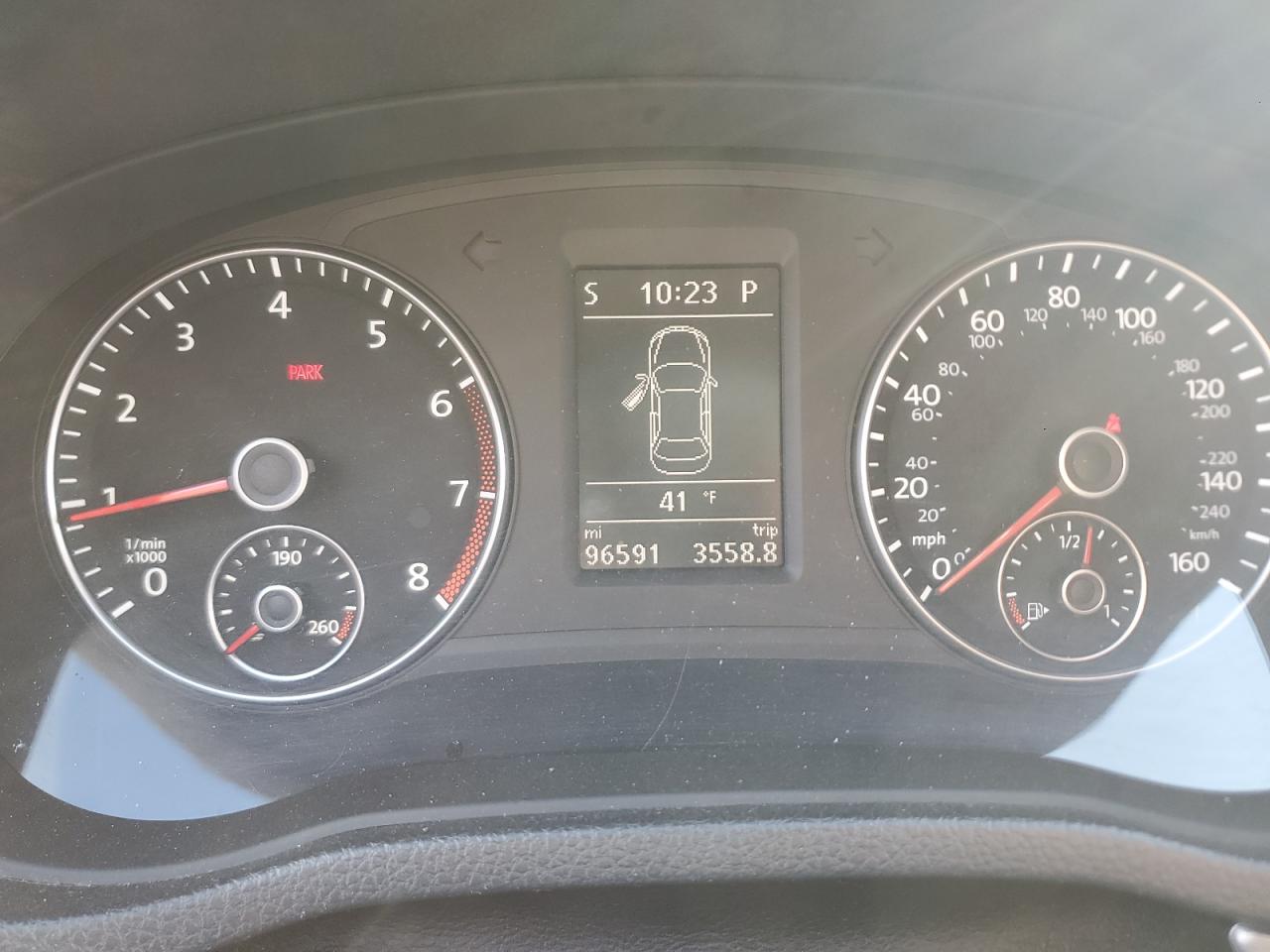 2014 Volkswagen Passat VIN 1VWBP7A32EC007539 Copart auction photo, top/roof damage thumbnail 9