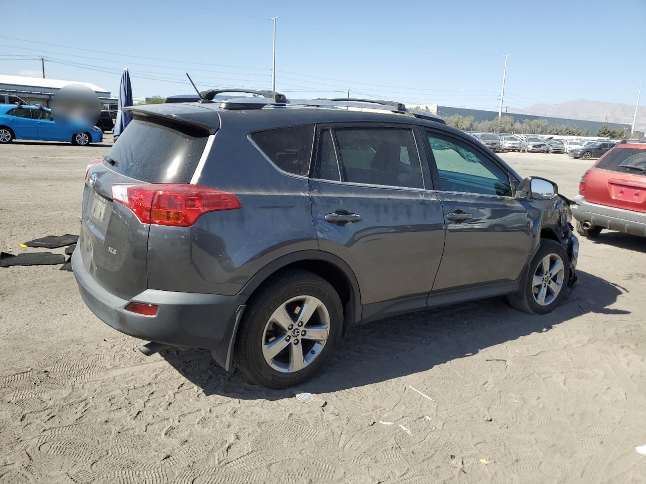 2015 Toyota RAV 4 VIN JTMWFREV7FJ051306 Copart auction photo, all over damage thumbnail 3