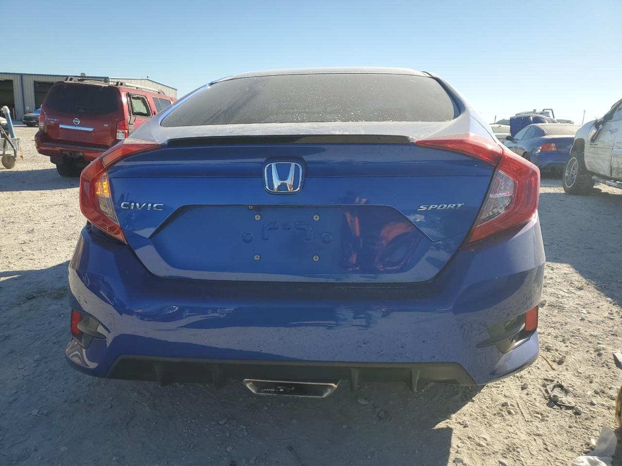 2019 Honda Civic VIN 2HGFC2F8XKH553121 Copart auction photo, side / rear end damage thumbnail 6