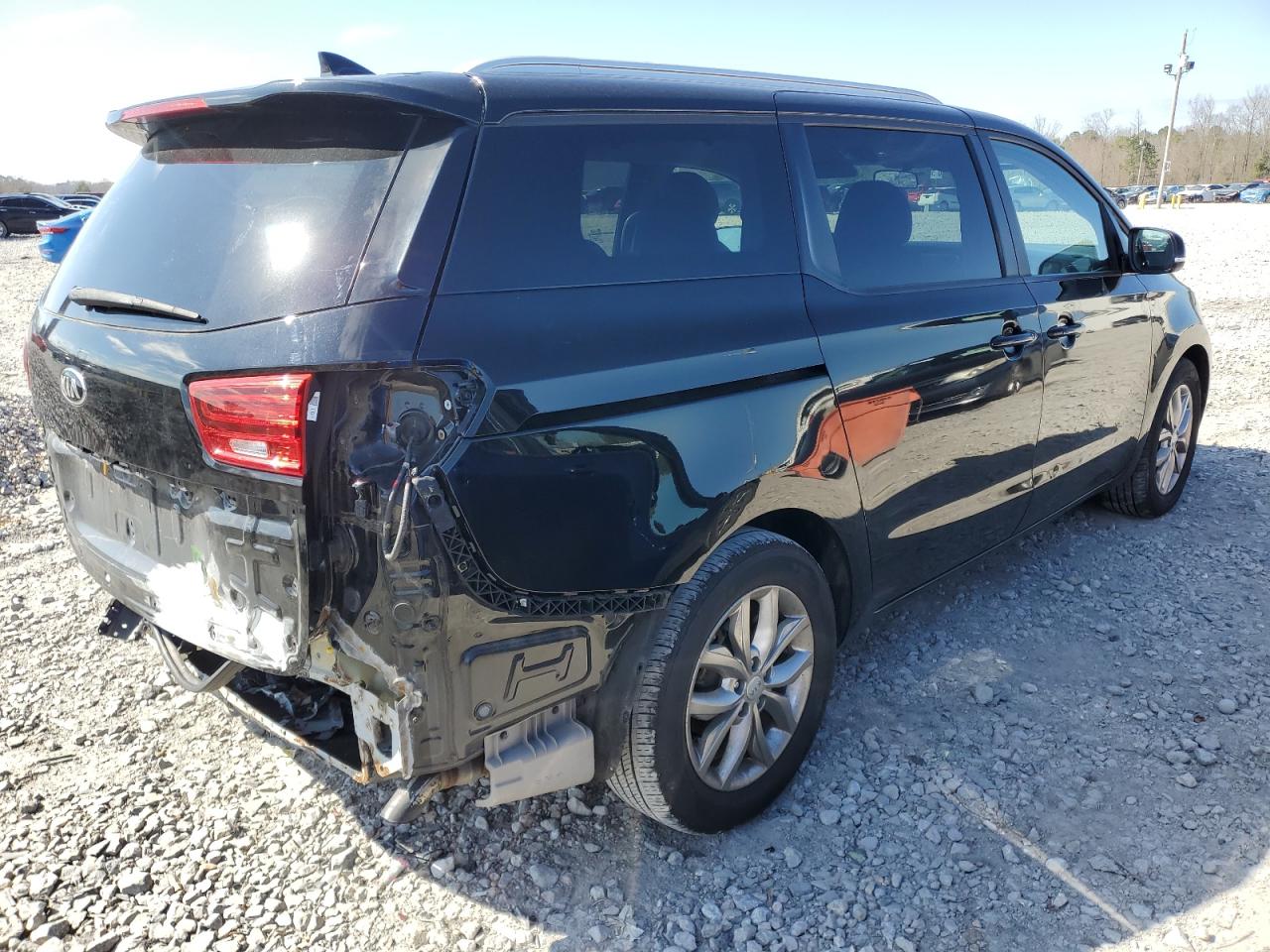 2019 KIA Sedona VIN KNDMB5C15K6557130 Copart auction photo, rear end / side damage thumbnail 3