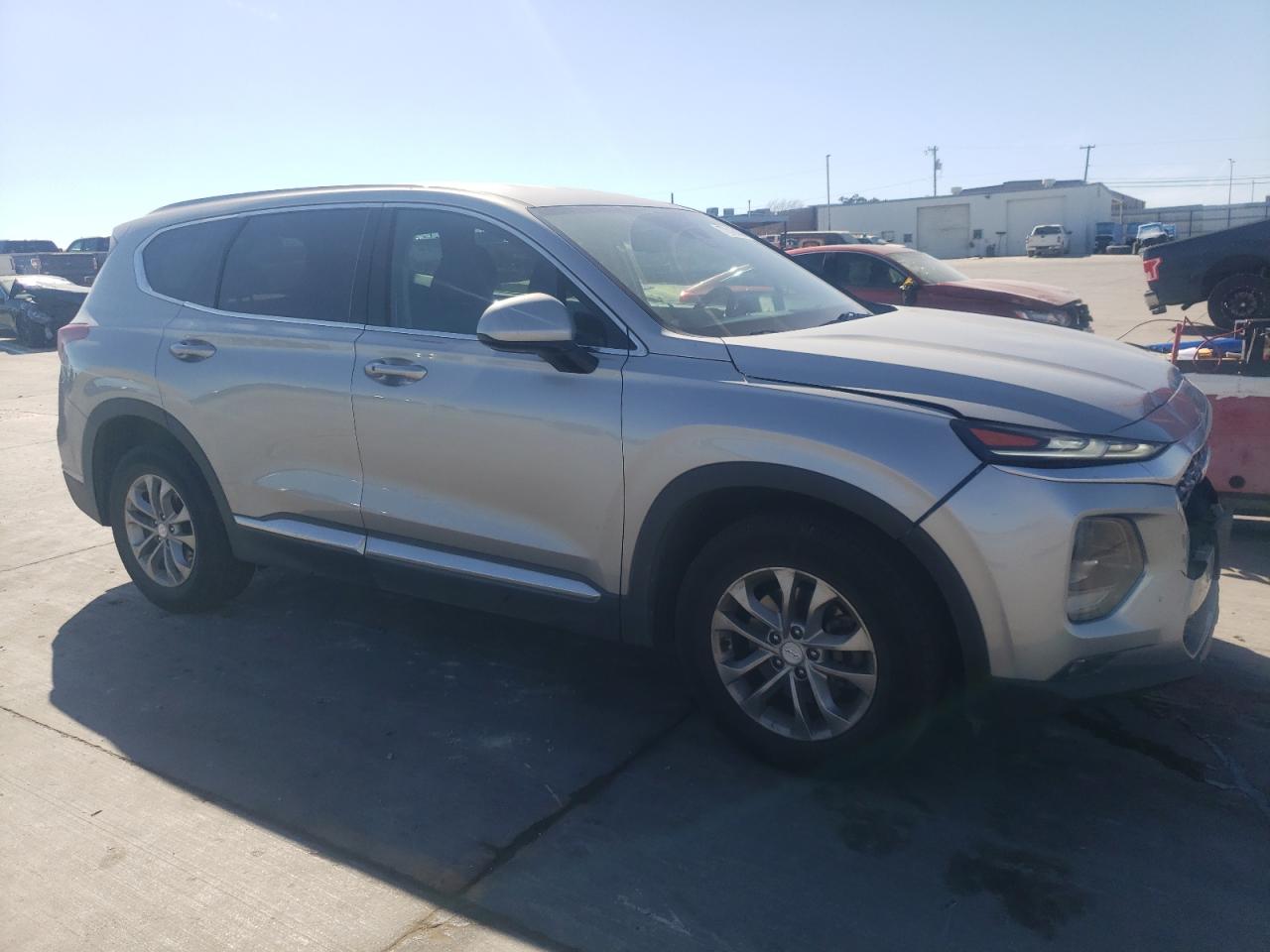 2020 Hyundai Santa Fe VIN 5NMS33AD7LH224227 Copart auction photo, front end damage thumbnail 4