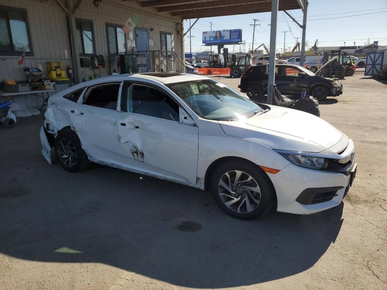 2017 Honda Civic VIN 2HGFC2F73HH576305 Copart auction photo, rear end / side damage thumbnail 4
