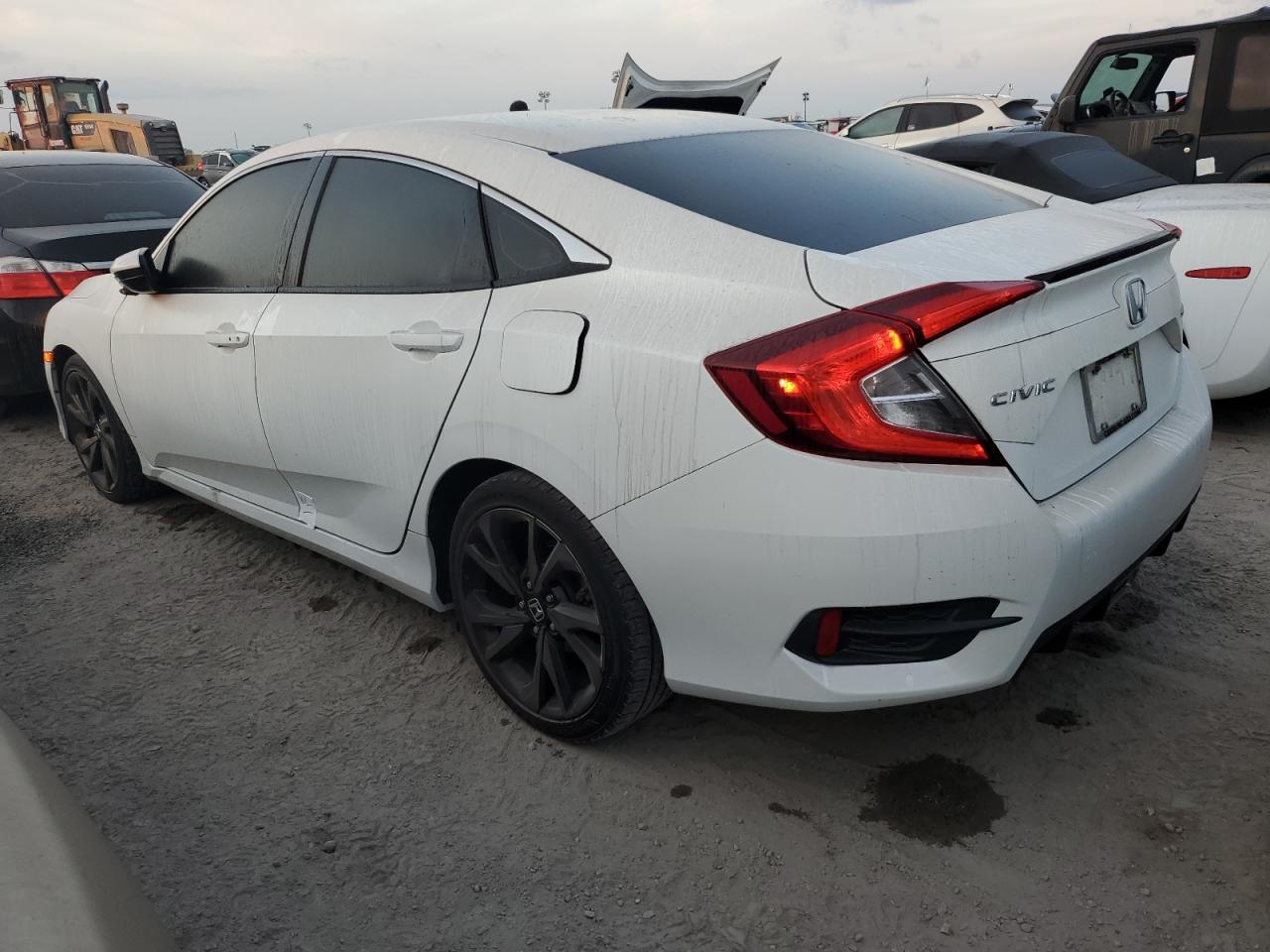 2019 Honda Civic VIN 2HGFC2F82KH600626 Copart auction photo, water/flood damage thumbnail 2