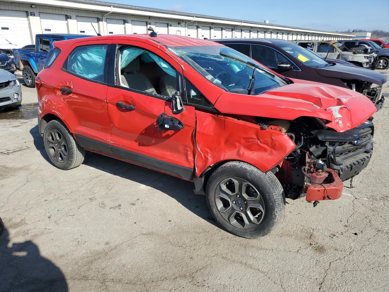 2021 Ford EcoSport VIN MAJ3S2FE7MC416806 Copart auction photo, rollover / mechanical damage thumbnail 4