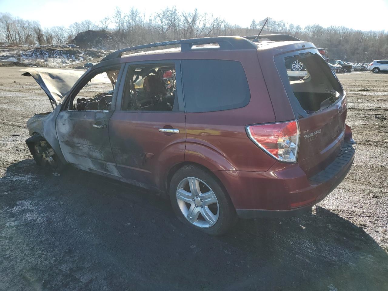2009 Subaru Forester VIN JF2SH63689H711014 Copart auction photo, burn damage thumbnail 2