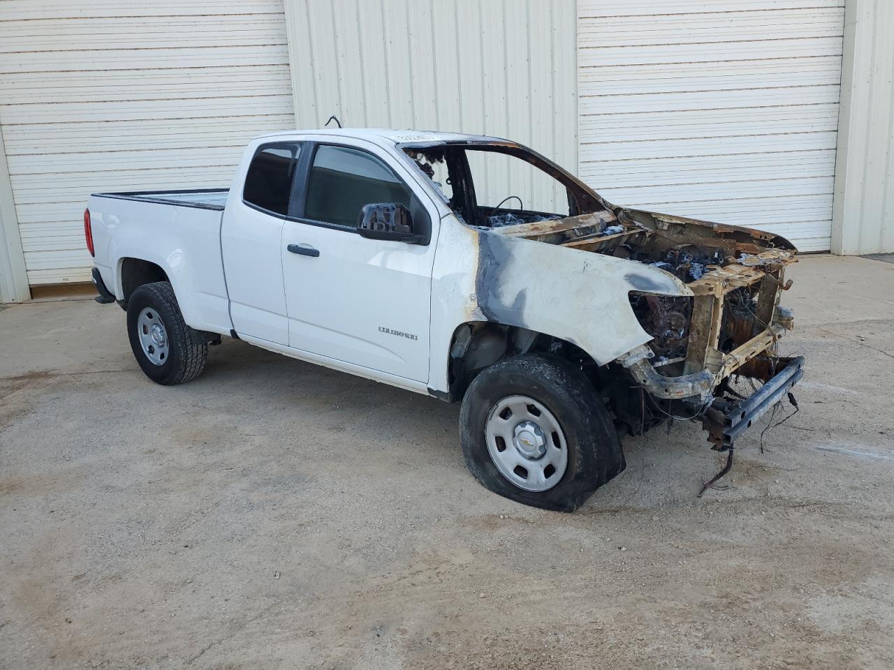 2019 Chevrolet Colorado VIN 1GCHSBEA9K1259254 Copart auction photo, burn damage thumbnail 4