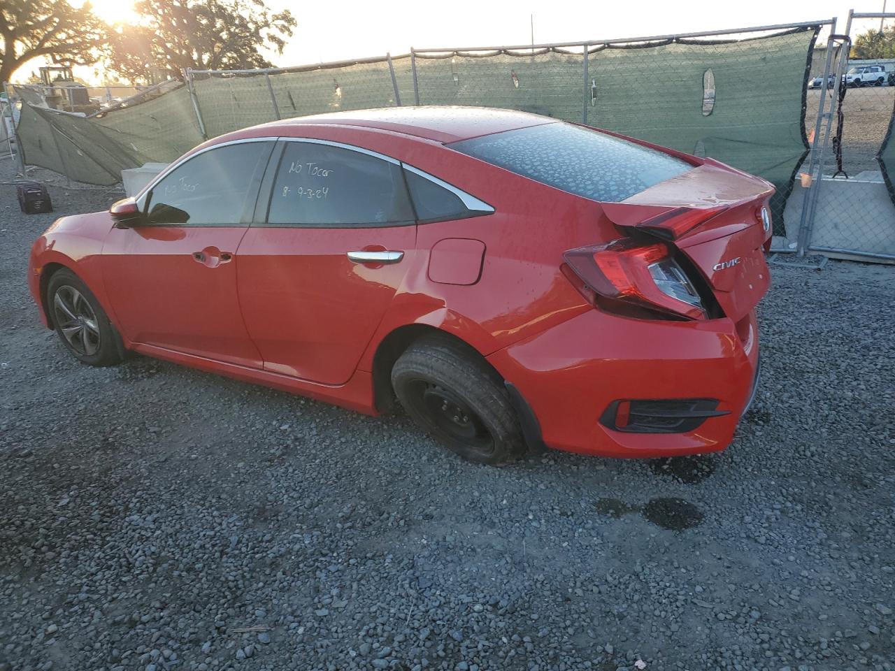 2020 Honda Civic VIN 2HGFC2F60LH581932 Copart auction photo, rear end damage thumbnail 2