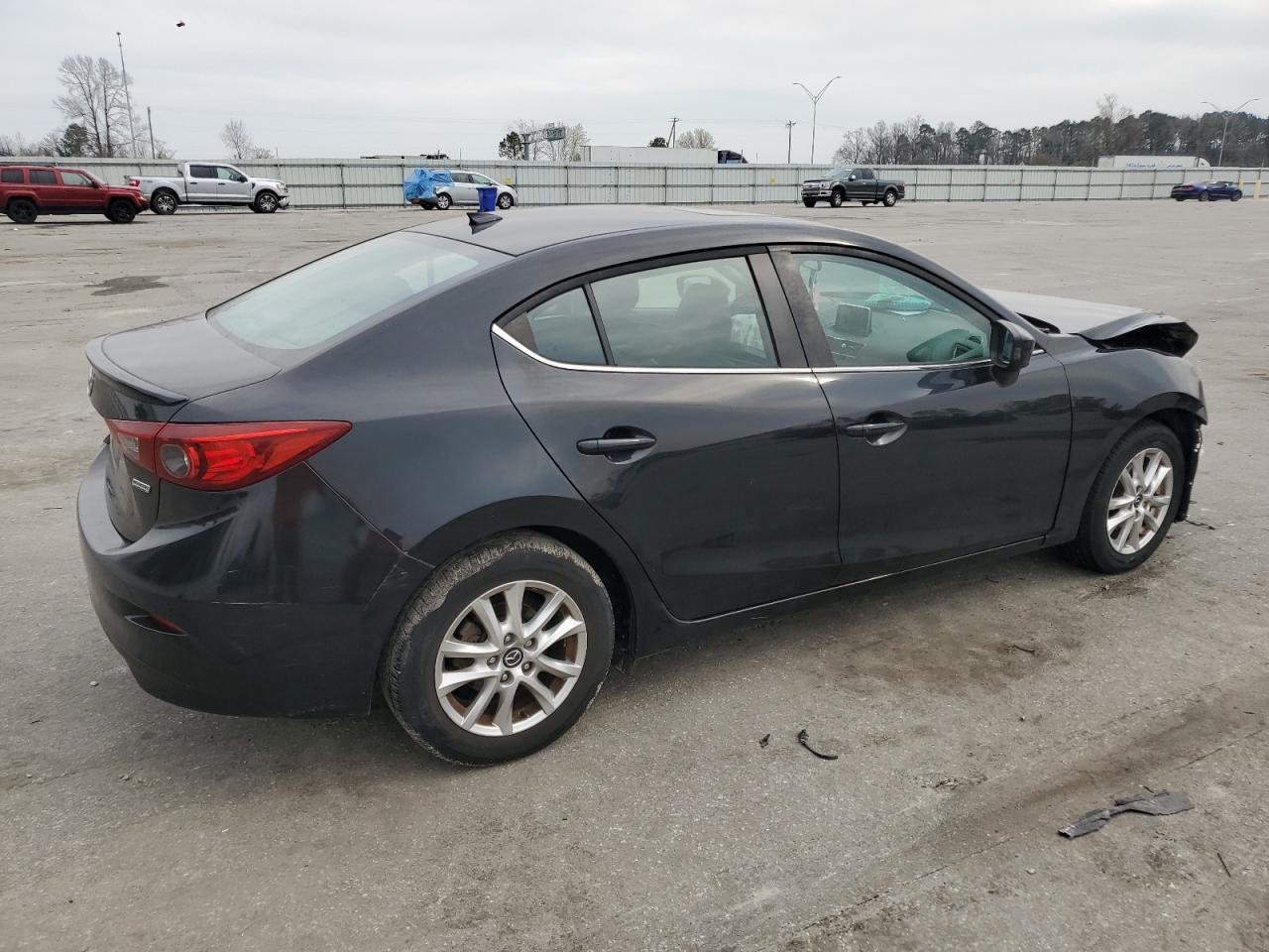 2015 Mazda 3 VIN 3MZBM1W72FM161718 Copart auction photo, front end / rear end damage thumbnail 3
