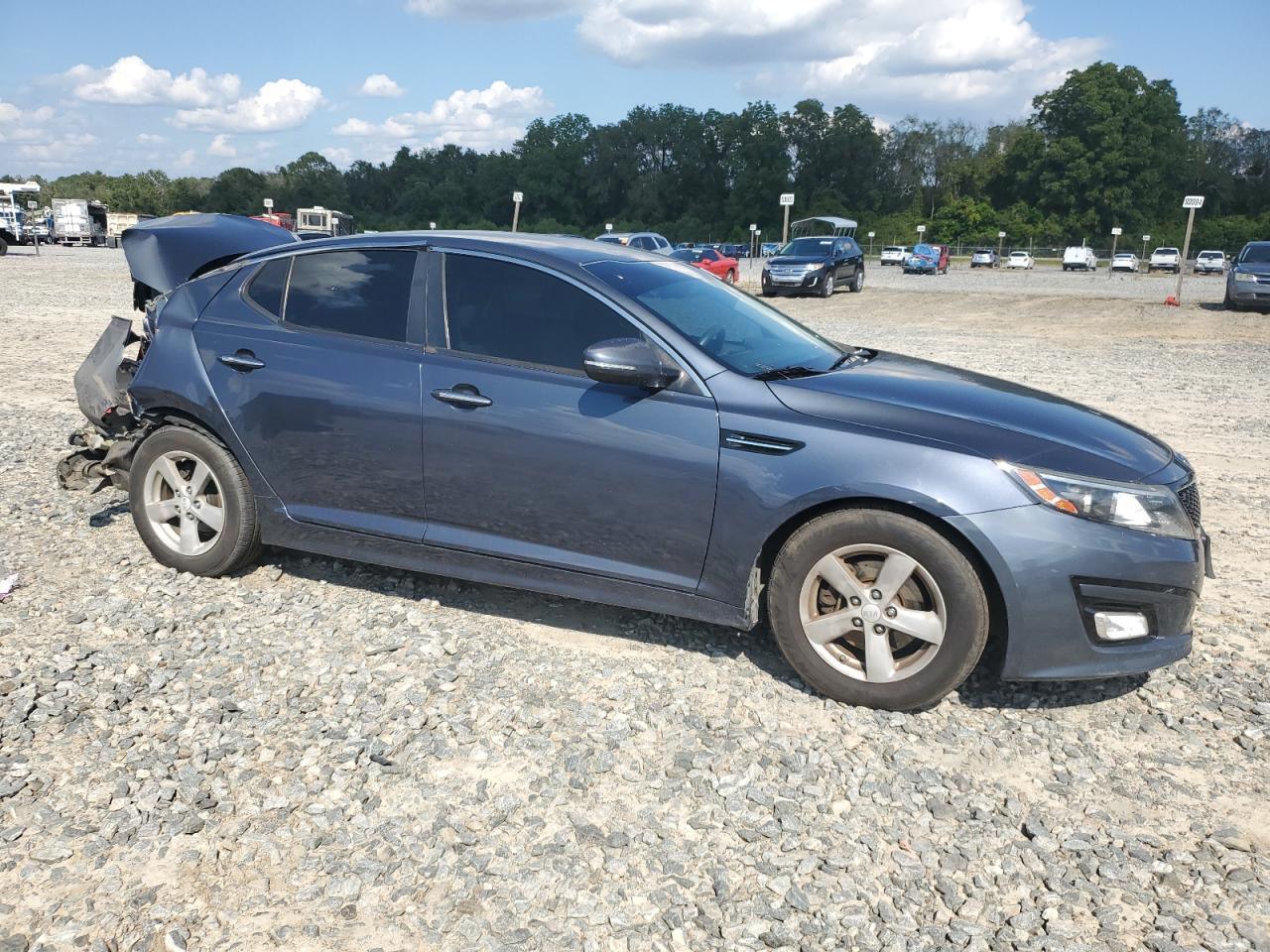 2015 KIA Optima VIN KNAGM4A7XF5619185 Copart auction photo, rear end damage thumbnail 4