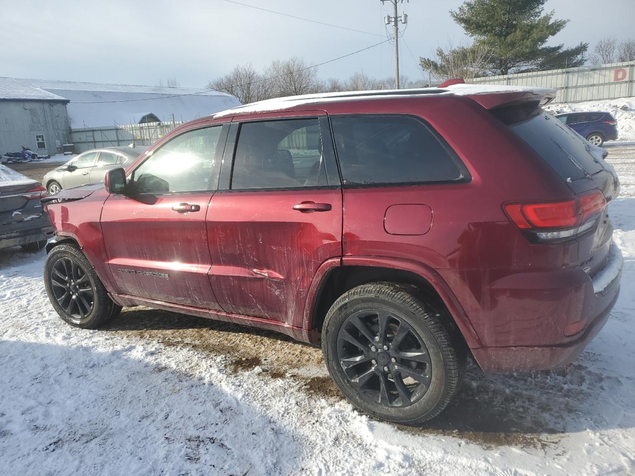 2018 Jeep Grand Cherokee VIN 1C4RJFAG1JC172184 Copart auction photo, front end / side damage thumbnail 2
